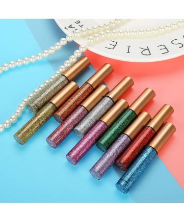 Glitter Eyeliner Liquid Set - 10 Colors Waterproof & Long Lasting Metallic Eye Pens - Buy Online on SooperMarket.com