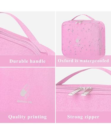 Keraneet 2-Piece Medication Bag | Dust-Repellent Portable Pharmacy Storage for Travel & Home - Pink - Buy Online on SooperMarket.com