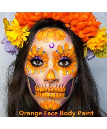 Go Ho Cream-Blendable Orange Face Paint Stick (1.06 Oz) - Halloween Cosplay Clown SFX Makeup - Buy Online on SooperMarket.com