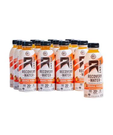 Ascent Protein Recovery Water Orange Mango - 12 Pack