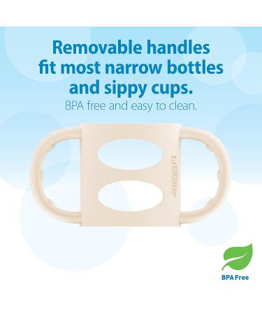 Dr. Brown s Milestones Narrow Sippy Bottle with 100% Silicone Handles Easy-Grip Bottle with Soft Sippy Spout 8oz/250mL BPA Free Light-Pink & Ecru 2 Pack 6m+ 2 Pack Light Pink & Ecru - Buy Online on SooperMarket.com