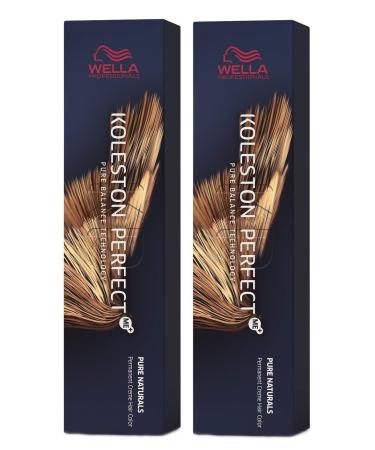 WELLA Koleston Perfect Me KP Pure Naturals 4/00 Medium Brown Natural Intense 2-pack Gray/white coverage 60 ml (2-pack)