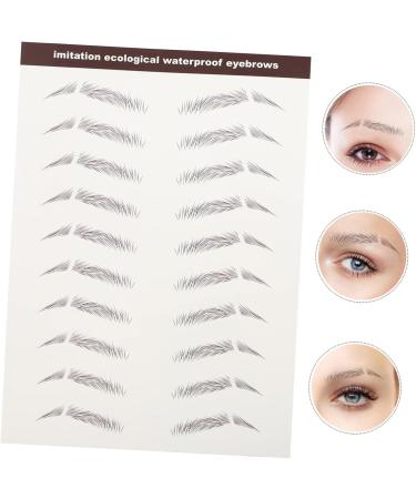 Beavorty 12 pcs eyebrow stickers makeup stickers 3D Hair-Like Eyebrows Stickers Miss - Buy Online on SooperMarket.com