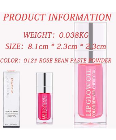 Fusang Hydrating Plumping Lip Oil Gloss - Cherry Red Tinted Balm for Lip Care | Nourishing & Long Lasting Formula with Non-sticky Big Brush - Buy Online on SooperMarket.com
