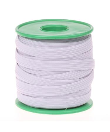 COTOWIN 3/8-inch White Braided Polyester Elastic Roll (24 Yards)