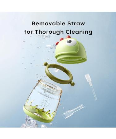 BC Babycare No Spill Straw Sippy Cup for Baby 1+ Year Old - Transition Weighted with Strap - 10oz Green - 1 Count - Buy Online on SooperMarket.com