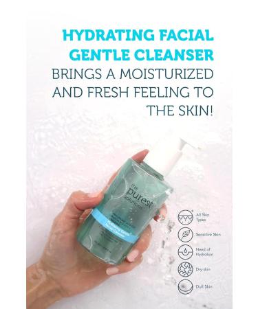 Purest Solutions Hydrating Gentle Facial Cleanser - 0.5% Hyaluronic Acid Exfoliating Salicylic Acid Vegan & Cruelty-Free for All Skin Types - 6.76 fl. oz - Buy Online on SooperMarket.com