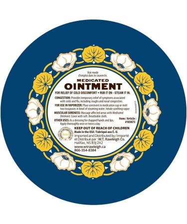 Rawleigh Medicated Ointment Tin: 4.5 oz / 128g - Pack of 6 128 g (Pack of 6) - Buy Online on SooperMarket.com