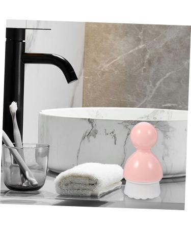 HAPINARY 1pc Cleansing Brush Portable Cosmetic Brush Simple Face Brush Beauty Face Brush Silicone Blackhead Brush Face Scrubbers Pink The Face Artificial Fiber Wool Washbasin - Buy Online on SooperMarket.com
