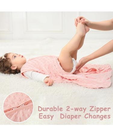Looxii Baby Sleeping Bag 1.5TOG Cotton Soft Newborn Sleepsack Unisex Baby Wearable Blanket 12-18 Months (Pink & Apricot) - Buy Online on SooperMarket.com