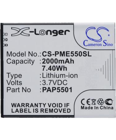 Buy PRUVA 2000mAh Battery for Prestigio Multi Phone 5501 Duo - Compatible PAP5501 - Fast International Shipping - Buy Online on SooperMarket.com