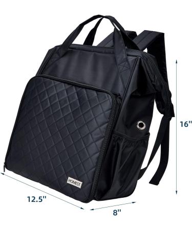 HOMEST Knitting Bag Backpack - Large Yarn Holder with Custom Front Pocket - Black - Buy Online on SooperMarket.com