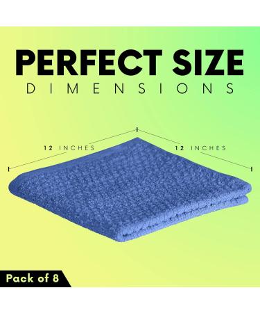 Elaine Karen 100% Cotton Washcloths - 8pc Set (Colors Vary) - 8 Pack - Buy Online on SooperMarket.com