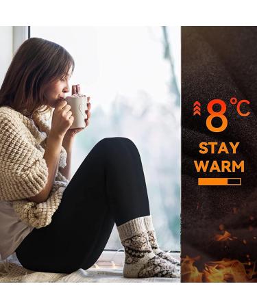 ActinPut Women's High Waist Thermo Leggings - Winter Warm Iron Running Yoga Pants with Pockets - Black & Blue L-XL - Buy Online on SooperMarket.com