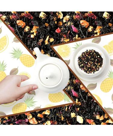 Plant Gift Hawaiian Black Tea Oganic Fruit Herbal Tea All Natural Flavors Loose Leaf Ceylon Roselle Papaya Pineapple Mango Grape Lemon Non GMO Vegan Tea Bags Into Iced Tea & Hot Tea 70G/2.5oz - Buy Online on SooperMarket.com