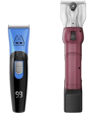 Masterclip Cordless Horse Clipping Combo - HD Roamer Heavy Duty with Showmate Mark II Trimmer - Available in 3 Colourways (with Blue Showmate) - Buy Online on SooperMarket.com