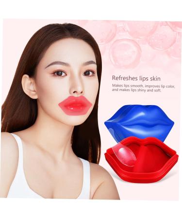 KOMBIUDA 2 Boxes Lip Mask Lipmask Lip Sheet Mask Portable Lip Gel Pads Sleeping Lip Gel Pads Lip Skin Mask Women Cosmetic Home Lip Moisturizing Tool Abundance Facial Mask Patch - Buy Online on SooperMarket.com