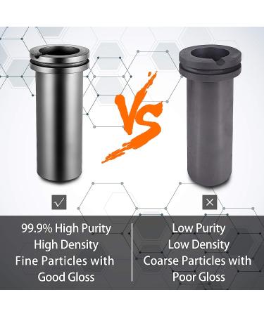 VEVOR High Purity 3kg Graphite Crucible for Metal Smelting - Jewelry Casting Tools - Buy Online on SooperMarket.com