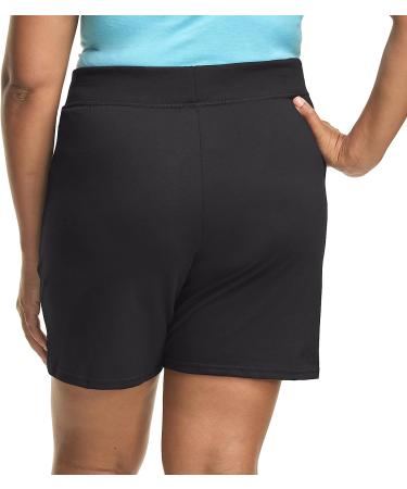 Just My Size by Hanes Women's Cotton Jersey Shorts 7 Inseam - JMS 2X Black - Buy Online on SooperMarket.com