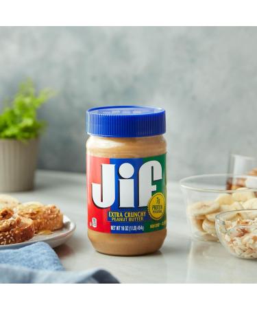Jif Crunchy Peanut Butter 454g (16oz) - Buy Online on SooperMarket.com