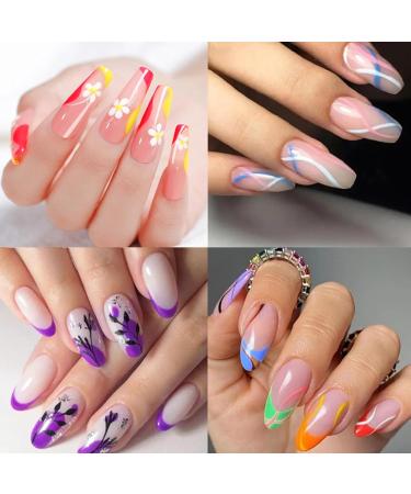 Nail Polish Pens 12Pcs/Set Nail Art Pens 12 Colors Quick Dry Nail Art Paint Smooth Graffiti Dotting Pen Waterproof Drawing Painting Nail Polish Design Pens - Buy Online on SooperMarket.com