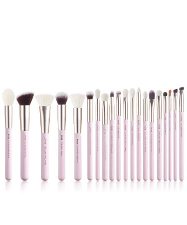 Jessup Professional Makeup Brush Set Soft Natural Bristle Foundation Eyeshadow Blending Blusher Buffer Concealer Brush 20pcs Blushing Bride T291