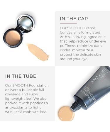 AmazingCosmetics Smooth Creme Concealer & Foundation Medium Beige - Flawless Coverage for Radiant Skin - Buy Online on SooperMarket.com