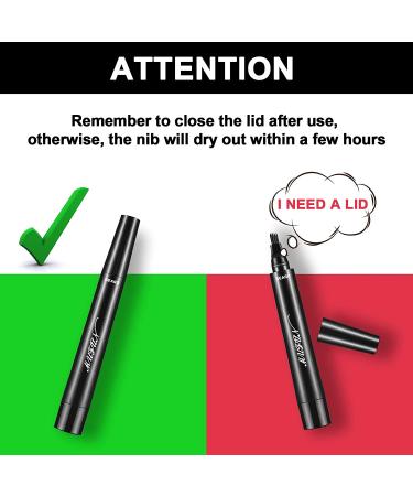 2PCS Beard Pencil Filler for Men - Sweat Proof, Water Resistant, Long Lasting - Enhance Facial Hair & Mustache - Black (2xPEN) - Buy Online on SooperMarket.com