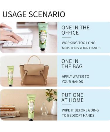 Hand cream set 5 * 30g colorful flower and fruit plant extract moisturizing hand cream anti-cracking hydrating hand cream refreshing and not greasy smoothing skin and removing roughness Binfense - Buy Online on SooperMarket.com