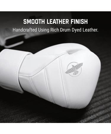 Hayabusa T3 Kanpeki Leather Boxing Gloves 16oz - Men and Women Training Sparring Heavy Bag Mitt Work - White - Buy Online on SooperMarket.com