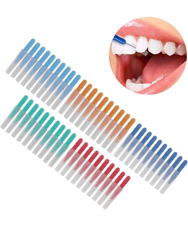Akozon 50pcs Toothpicks & Interdental Brushes - Premium Oral Health Teeth Cleaning Tools for Fresh Breath & Dental Care - Buy Online on SooperMarket.com