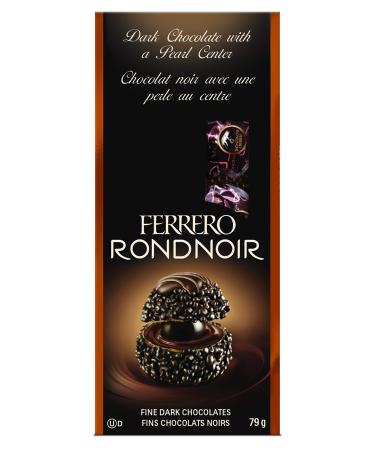 Ferrero Rondnoir Fine Dark Chocolate Gift Bags 8 Count Individually Wrapped Chocolates 6 Bags .68 Kilograms Ferrero Rondnoir 6 bags of 8 pieces