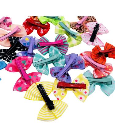 20pcs Dog Hair Bows with Alligator Clips for Small to Medium Dogs - Grooming Accessories for Cats, Puppies, and Yorkshire Terriers - Buy Online on SooperMarket.com