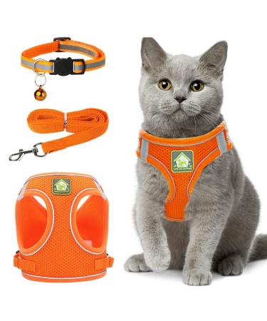 Zhenle Cat Harness for Cats Cat Harness Adjustable for Small Animals and Doctors (M)