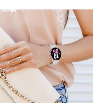 3 Pack Galaxy Watch 5/4 40mm Screen Protector & Bumper Case - Compatible with Samsung Watch5 / Watch4 - Black/Silver/Rose Gold - Buy Online on SooperMarket.com