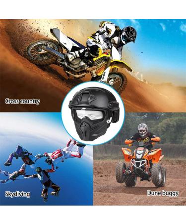 VPZenar Airsoft Helmet and Mask Bundle - Tactical Gear with NVG Mount and Side Rail - Buy Online on SooperMarket.com