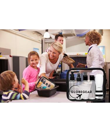 GLOBEGEAR Travel Bottles & TSA Approved Toiletry Bag Set (Model GG1) - Vacation & Airplane Travel Essentials - Buy Online on SooperMarket.com
