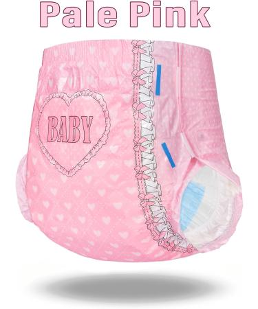 LittleForBig Adult Printed Diaper 10 Pieces - Blushing Baby Pale Pink(Medium 71-96 CM) - Buy Online on SooperMarket.com