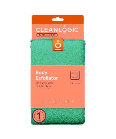 Cleanlogic Bath and Body Small Exfoliating Body Scrubber Assorted Colors (Pack of 6)