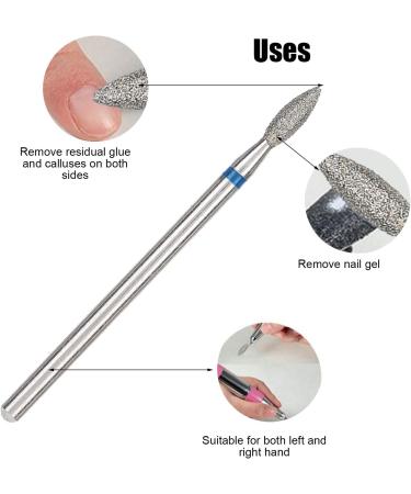 11 Piece Nail Drill Bit Set Diamond Manicure Drill Bits Professional Nail Cutter Attachment for Nails Manicure Pedicure Home Salon - Buy Online on SooperMarket.com