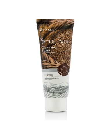 3W Clinic Brown Rice Cleansing Foam 100ml - Best Seller for Clear Skin | International Shipping Available - Buy Online on SooperMarket.com