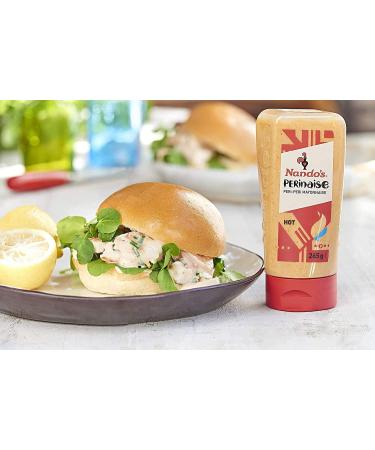 Nando's Hot PERinaise Spicy Flavoured Mayo Perfect for Spreads Dressings & Dips Gluten Free Mayonnaise Vegetarian Keto Friendly 450ml - Buy Online on SooperMarket.com