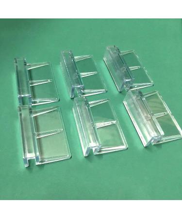 J-star 6 Pcs Acrylic Aquarium Clips for Rimless Tanks - Glass Lid Support Holders - 10mm Transparent Fish Tank Clips - Buy Online on SooperMarket.com