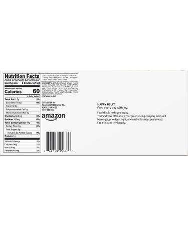 Happy Belly Original Saltine Crackers - 16 Ounce | Amazon Brand - Buy Online on SooperMarket.com