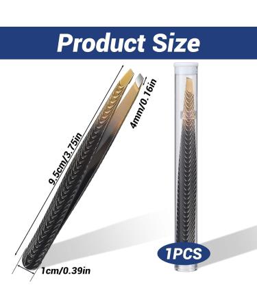 Andibro Eyebrow Hair Removal Tweezers Stainless Steel Precision Eyebrow Pluckers Non-Slip Handles No Gaps Professional Flat Tip for Ingrown Facial Hair Lashes Home Men Women Beauty Salon(slanted tip) - Buy Online on SooperMarket.com