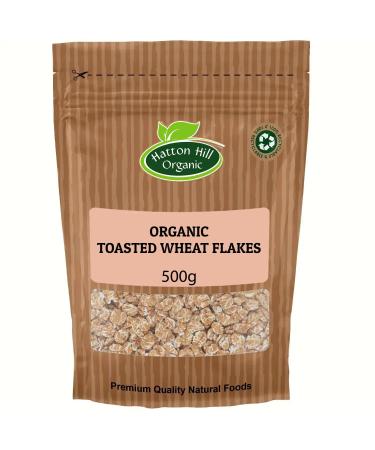 Organic Toasted Wheat Flakes 500g by Hatton Hill Organic
