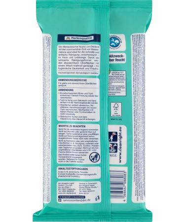 Watermelon all-purpose Wipes 2 packs x 50 pieces - Hygienic Cleanliness for at home and on the go/Germany - Buy Online on SooperMarket.com