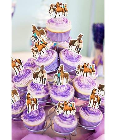 21 Free Horse Cake Topper Cupcake Toppers Set - Ideal for Horse Theme Birthday Party Decor and Favors - Buy Online on SooperMarket.com