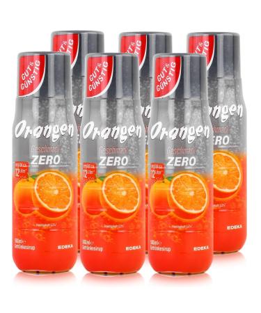 Good & Cheap Orange Zero Drink Syrup Pack of 6 (6x500ml)