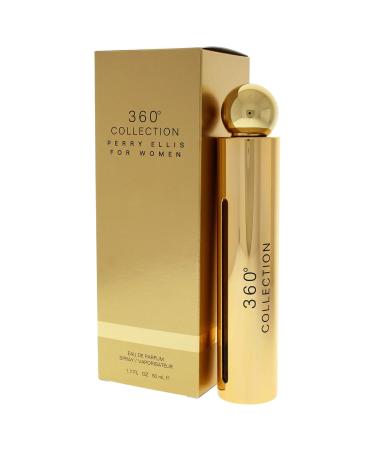Perry Ellis Fragrances 360 Collection for Women Eau de Parfum Spray Gold 1.7 Fluid Ounce Floral Sandalwood Vanilla 1.7 Fl Oz (Pack of 1) - Buy Online on SooperMarket.com